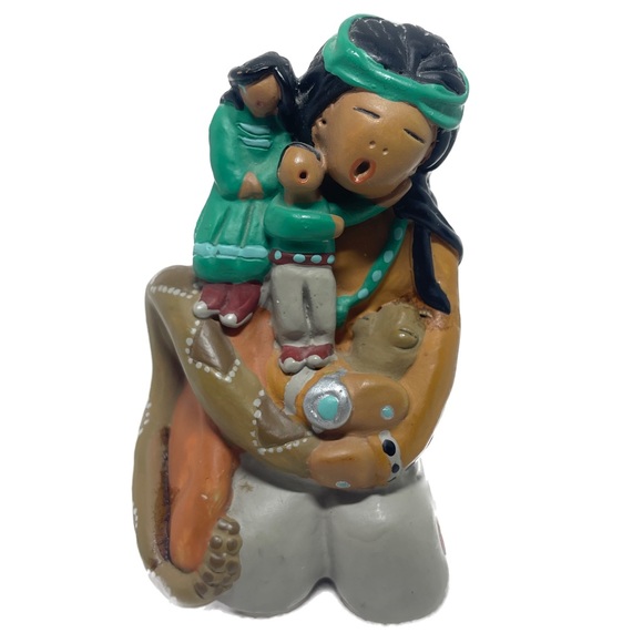 Vintage Native American Storyteller Set of 3 - Picture 9 of 14